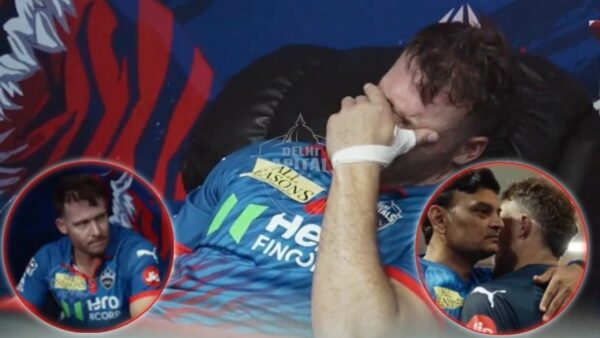 David Miller in dressing room