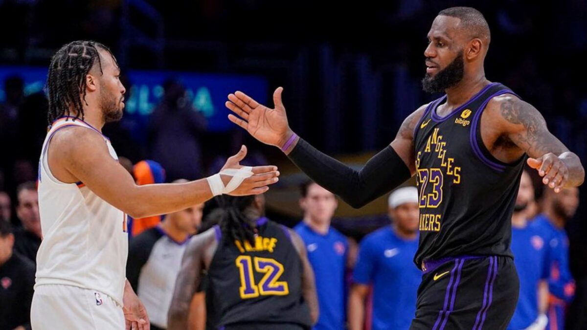 LeBron James and Knicks star Jalen Brunson