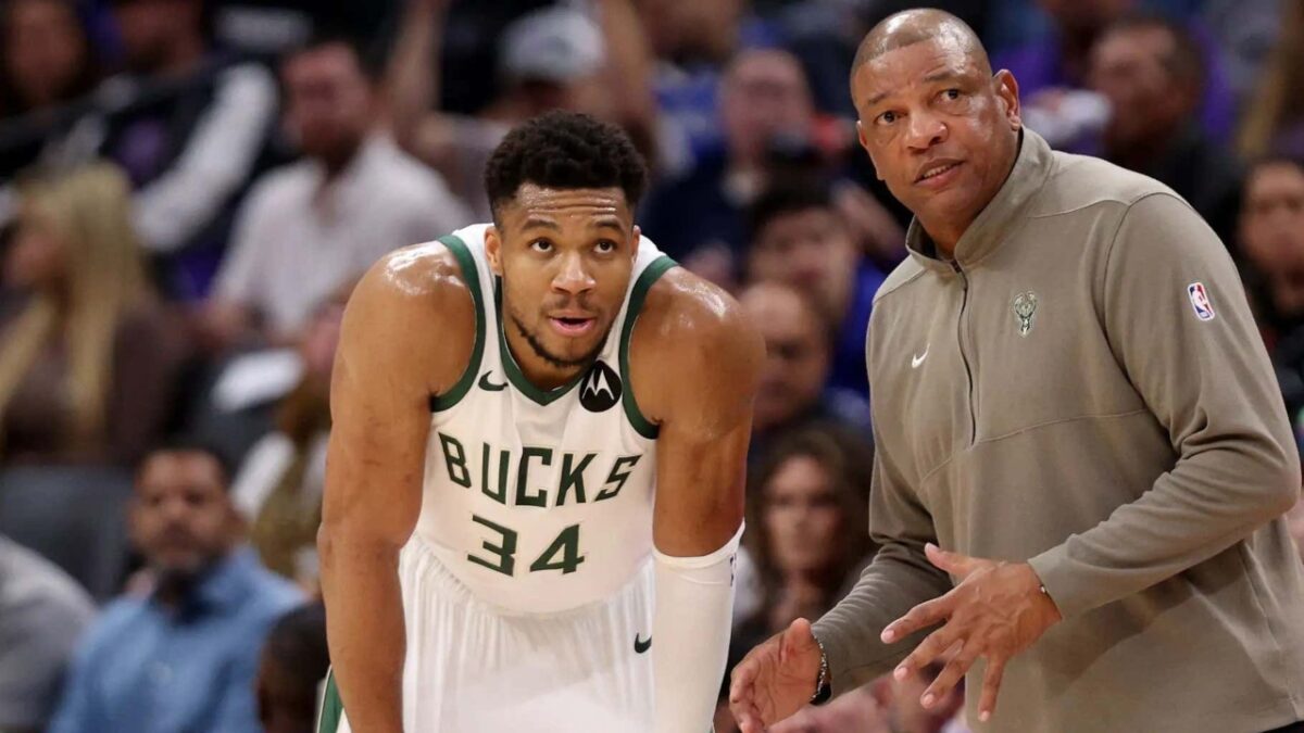 Giannis Antetokounmpo and Doc Rivers
