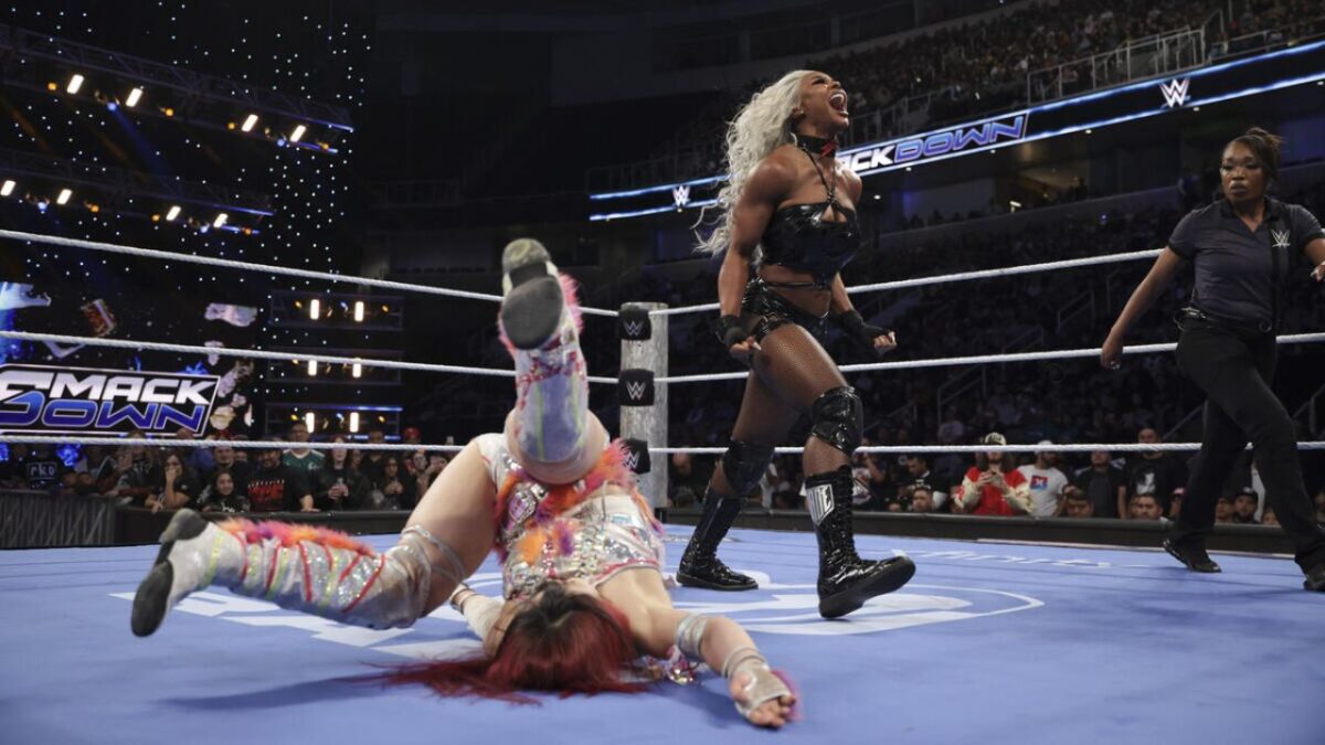 WWE SmackDown 10/4: Drew McIntyre Handcuffs Jacob Fatu in a Vicious Ambush Days Before WrestleMania 42 1 Jade Cargill pinned Iyo Sky on SmackDown