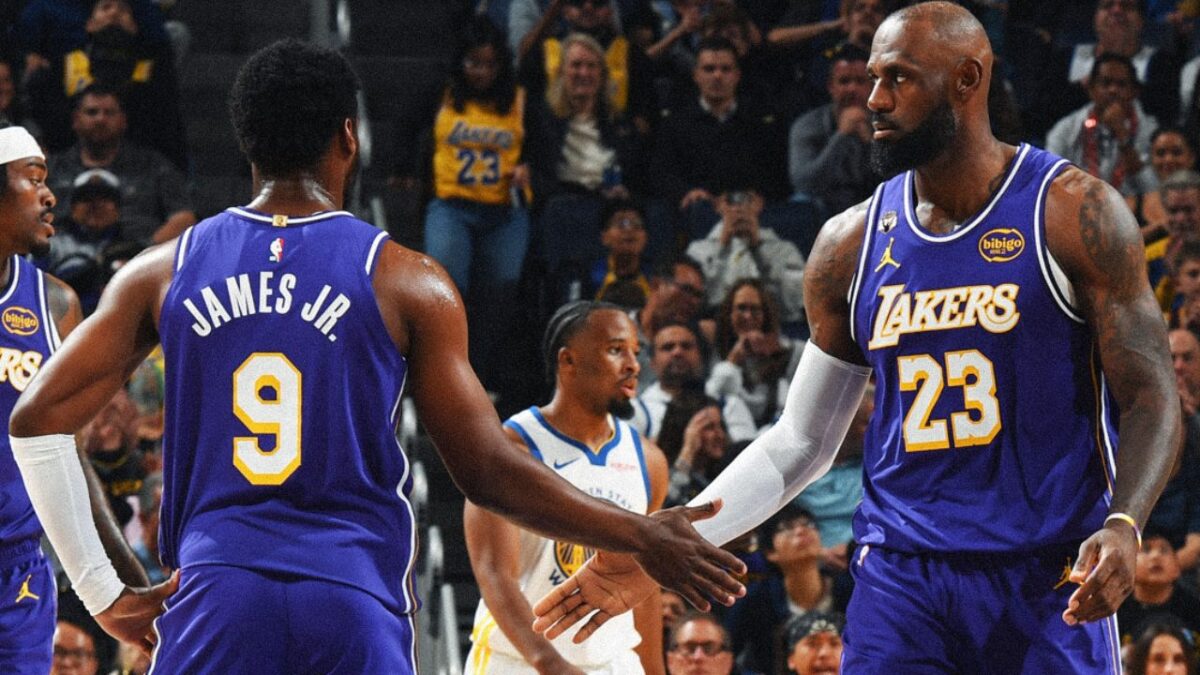 Bronny James has benefitted playing alongside father LeBron James