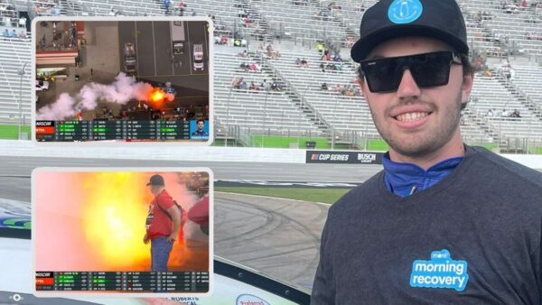 Mason Maggio's car burst into flames at Bristol