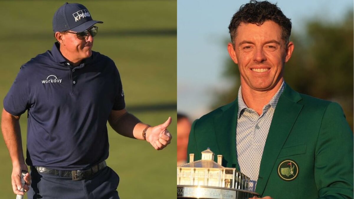 Phil Mickelson and Rory McIlroy