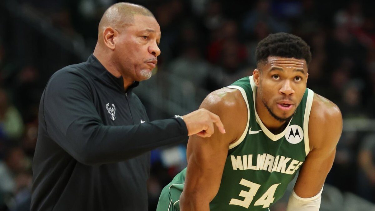 Shams Charania Fires Back at Doc Rivers and Bucks Amidst Revenge Accusations: "The Truth Can Hurt Sometimes" 1 Doc Rivers with Giannis Antetokounmpo
