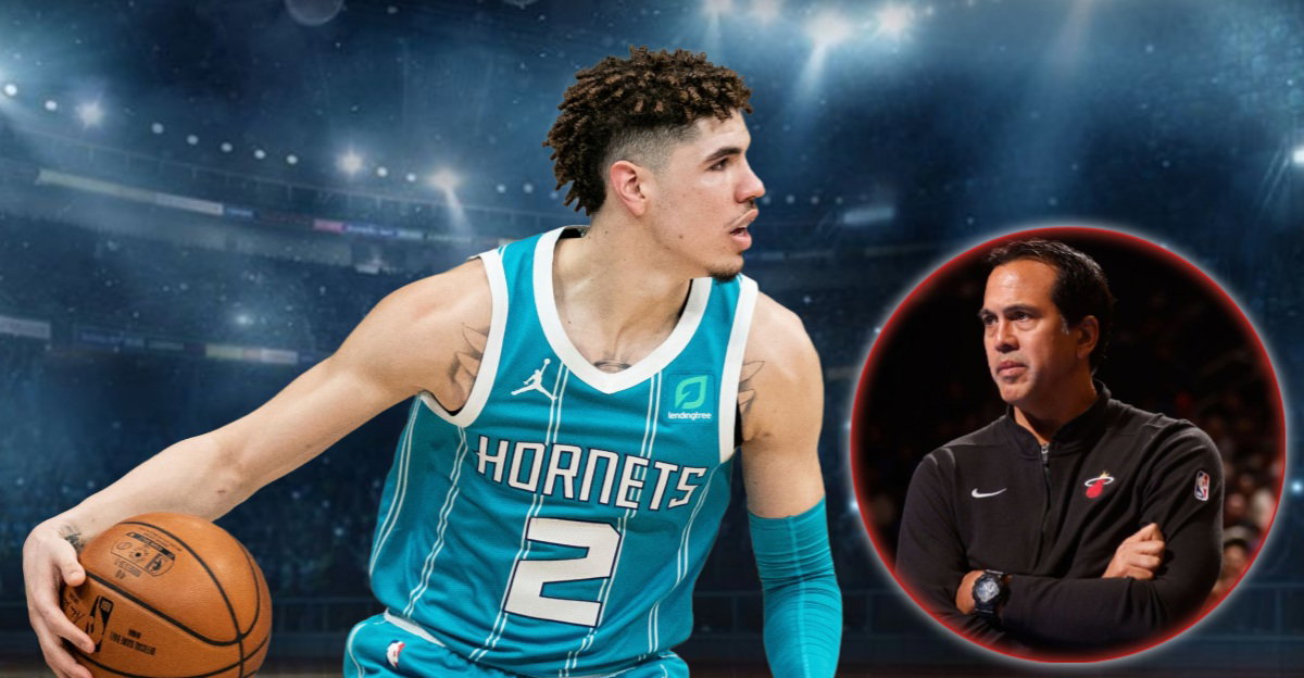 Erik Spoelstra Fumes at LaMelo Ball’s ‘Dangerous Play’ Against Bam Adebayo