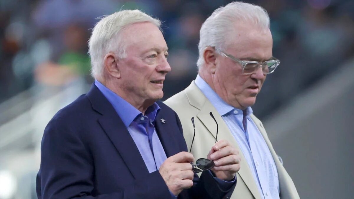 Jerry Jones and his son Stephen Jones