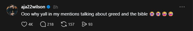 A'ja Wilson Landing WNBA-Record $5 Million Contract Excites LeBron James and Fans 3 A'ja Wilson clapping back at haters