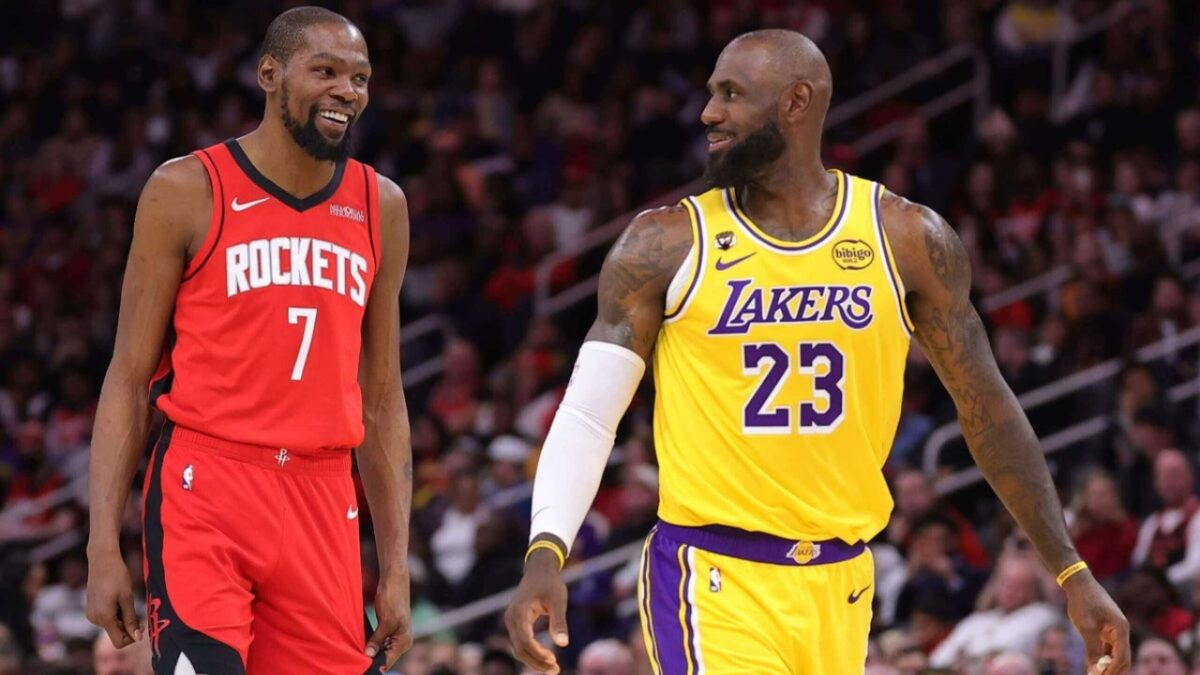 Kevin Durant and LeBron James