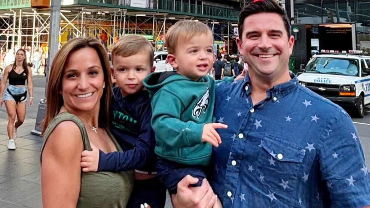 Dianna Russini and Kevin Goldschmidt with their two sons
