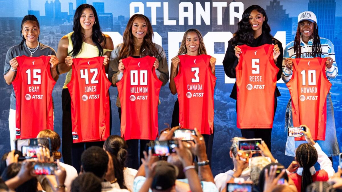 Angel Reese and her Atlanta Dream teammates