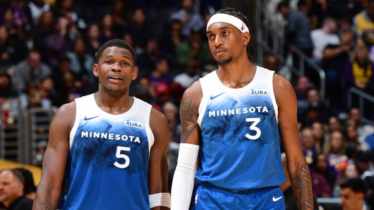 Anthony Edwards and Jaden McDaniels have been talking a lot