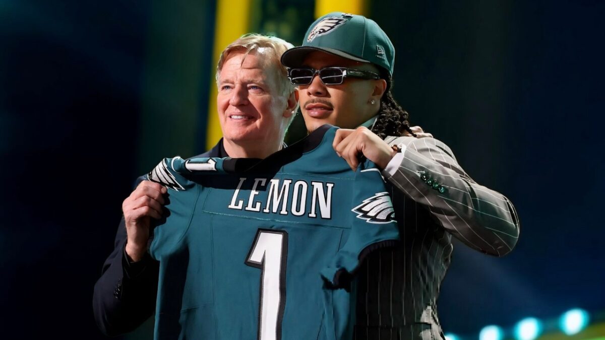 Roger Goodell and Makai Lemon