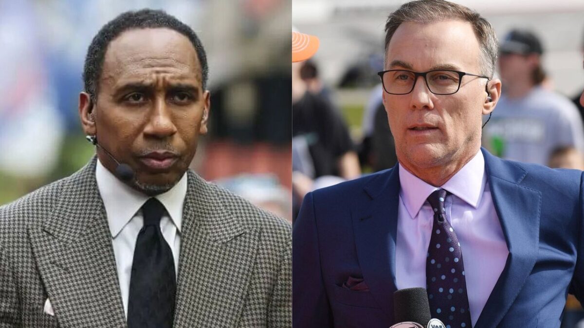 Stephen A. Smith and Kevin Harvick