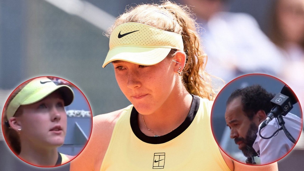 Mirra Andreeva Argues with Umpire over Controversial Call During Madrid Semifinal