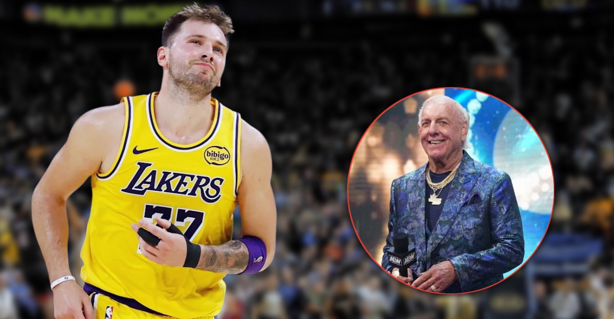 WWE Legend Ric Flair Flames Luka Doncic After Lakers Struggle Against OKC: “I Hope Jeanie Buss Trades You”
