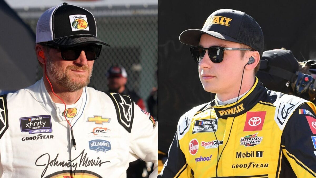 Dale Earnhardt Jr. Overlooks Denny Hamlin and Bets on Kyle Larson to Win Michigan Cup Race 1 Dale Earnhardt Jr. and Christopher Bell