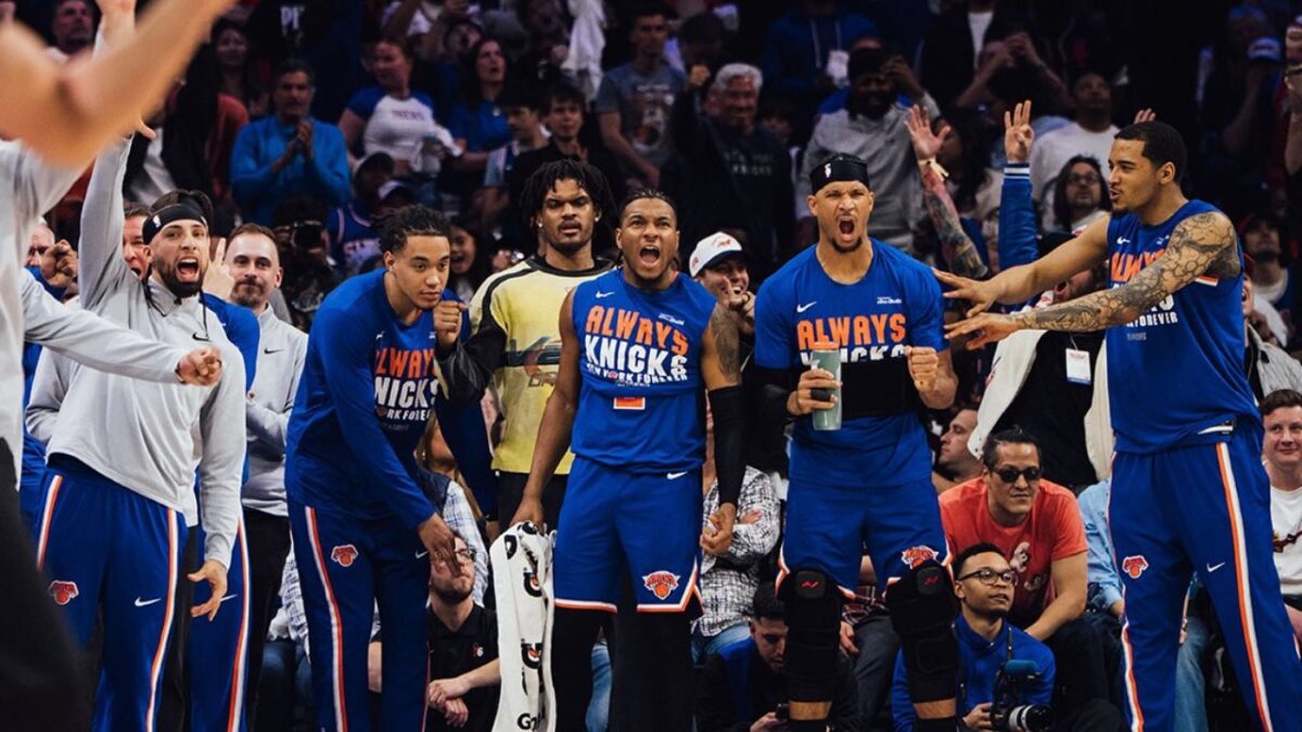 Josh Hart Mocks Sixers After Sweeping Them 4-0: "Used to Think Philly Was a Sports Town" 1 Josh Hart and the Knicks during their winning run