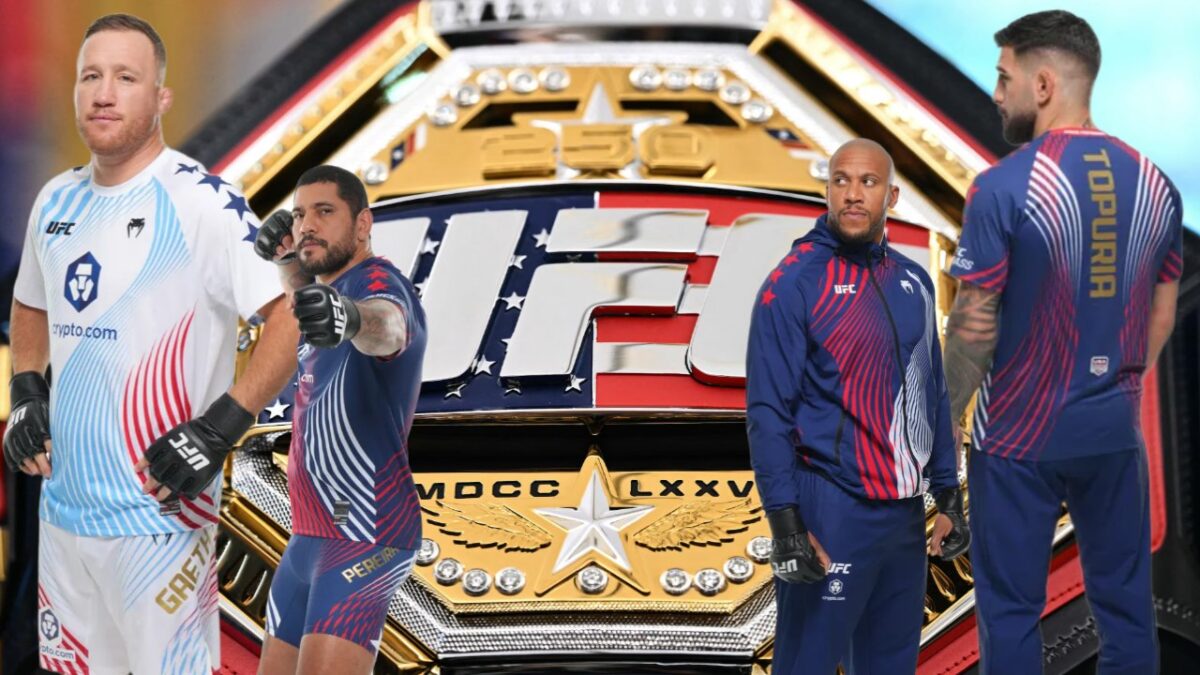 Dana White Discusses 'Great Guy' Donald Trump and White House Visit With Ilia Topuria 1 UFC Freedom 250 kits revealed