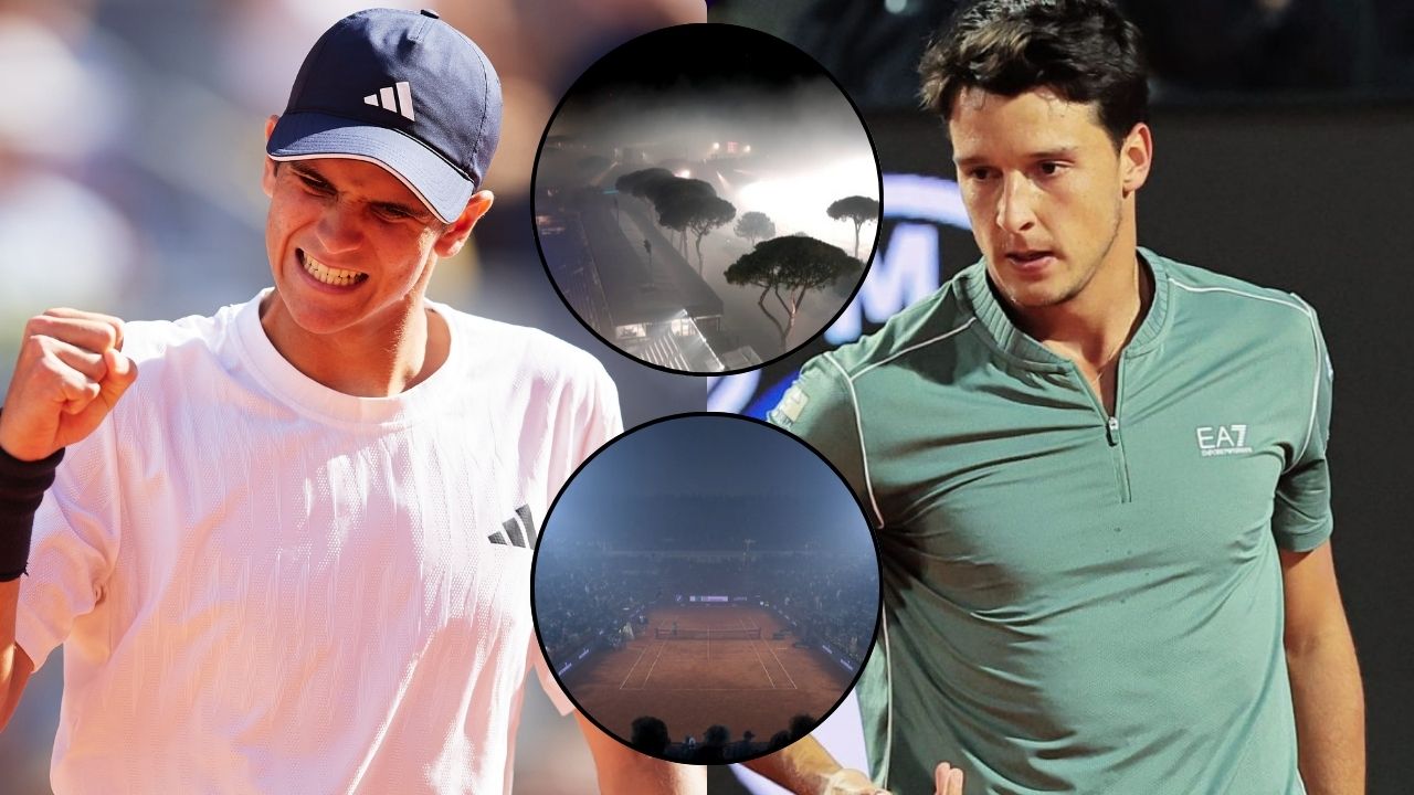 Smoke from Coppa Italia Final Fireworks Halts Rafael Jodar Versus Luciano Darderi Rome Clash
