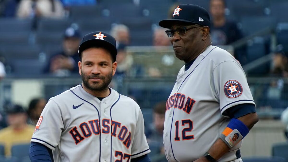 Dusty Baker Sparks Massive Fan Outrage After Defending Jose Altuve in Sign Stealing Scandal: "Most Fraudulent Team" 1 Jose Altuve and Dusty Baker