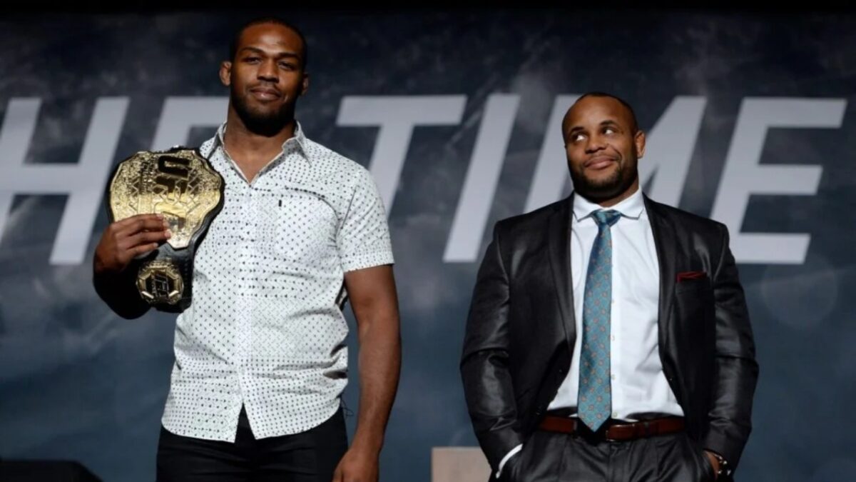 Rumored Jon Jones vs Daniel Cormier Wrestling Contest Gets Stalled as DC Expose Old Rival 1 Jon Jones and Daniel Cormier engage in banter