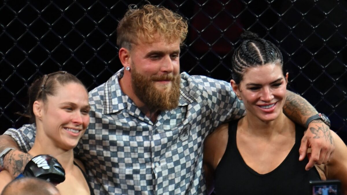 Ronda Rousey and Ariel Helwani Sees Jake Paul's First Netflix MMA Event as Dawn of New Era 1 Jake Paul with Ronda Rousey and Gina Carano