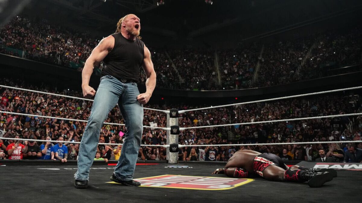 Brock Lesnar Sets up Oba Femi Rematch After Stunning WWE Return on 05/18 Raw 1 Brock Lesnar