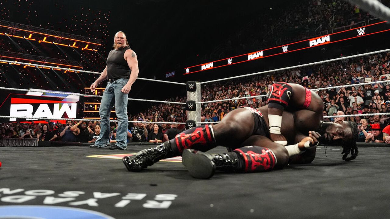 Brock Lesnar Sets up Oba Femi Rematch After Stunning WWE Return on 05/18 Raw