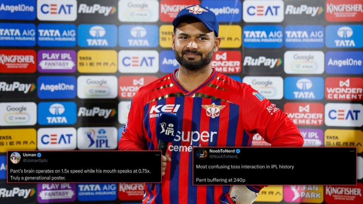 Rishabh Pant’s Bizarre Toss Interaction With Ian Bishop Has Left Fans Puzzled 1 Rishabh Pant fans