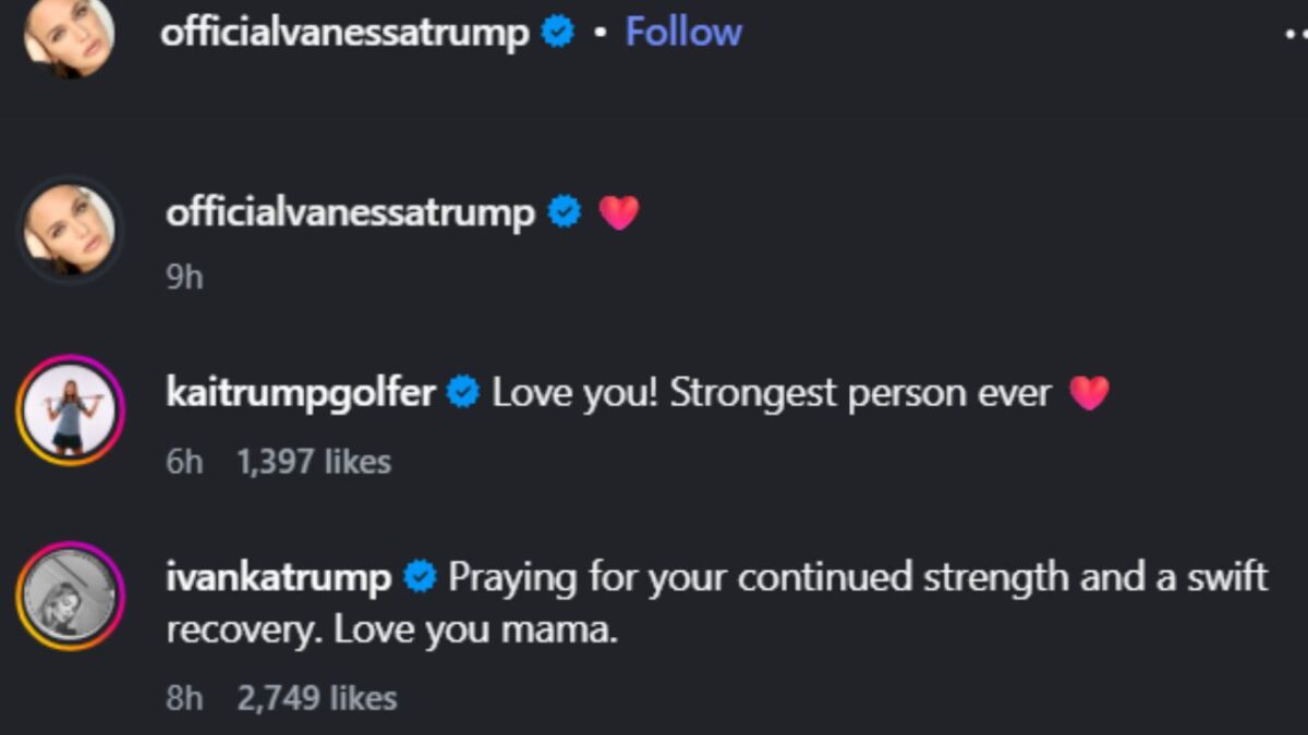 Tiger Woods' Girlfriend Vanessa Trump Reveals Being Diagnosed With Breast Cancer Days After Golfer Returns From Rehab 4 Kai Trump and Ivanka Trump react to Vanessa Trump