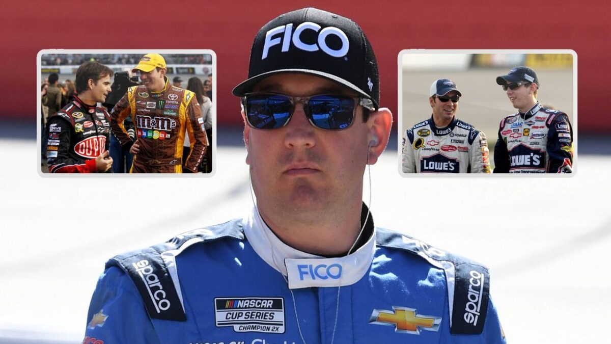 “He's Truly a Loss Whole Racing Community!” Danica Patrick Pays Tribute to Late NASCAR Champion Kyle Busch 1 Jeff Gordon, Kyle Busch and Jimmie Johnson
