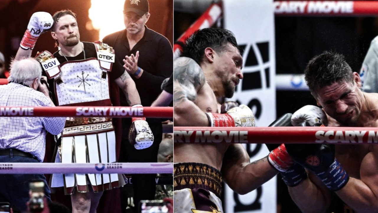 ‘King of the Nile’ Oleksandr Usyk Earns a Controversial Stoppage Victory Over Rico Verhoeven at The Pyramids of Giza