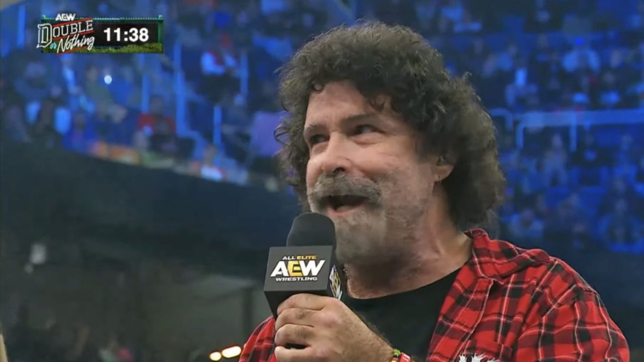 Mick Foley Signs With AEW, Explodes Onto the Stage to Kick Off Double or Nothing
