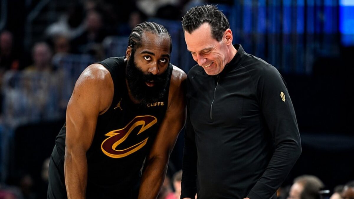 Stephen A. Smith Lashes Out at Kenny Atkinson For Using Analytics to Justify 0-3 Series Deficit 1 James Harden and Kenny Atkinson