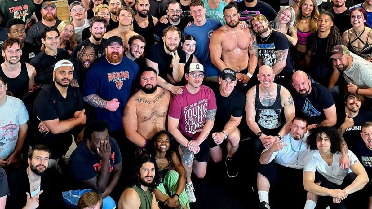 John Cena Makes a Surprise Appearance at Seth Rollins’ Wrestling School 1 John Cena at the Black & Brave Academy