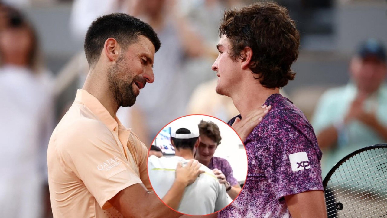 Joao Fonseca Shares an Emotional Hug With his Team After Beating Novak Djokovic in a Roland Garros Thriller