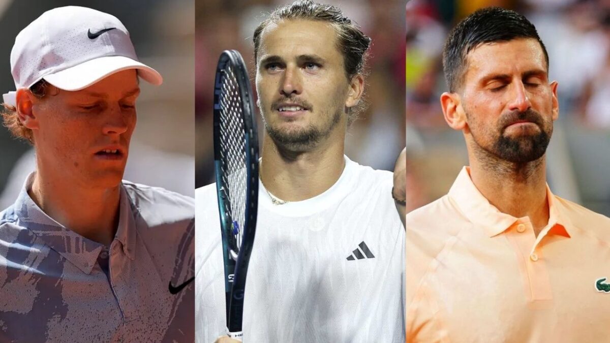 Former British No.1 Claims Jannik Sinner Won't Struggle in Wimbledon as He Did at The French Open 1 Jannik Sinner, Alexander Zverev, Novak Djokovic