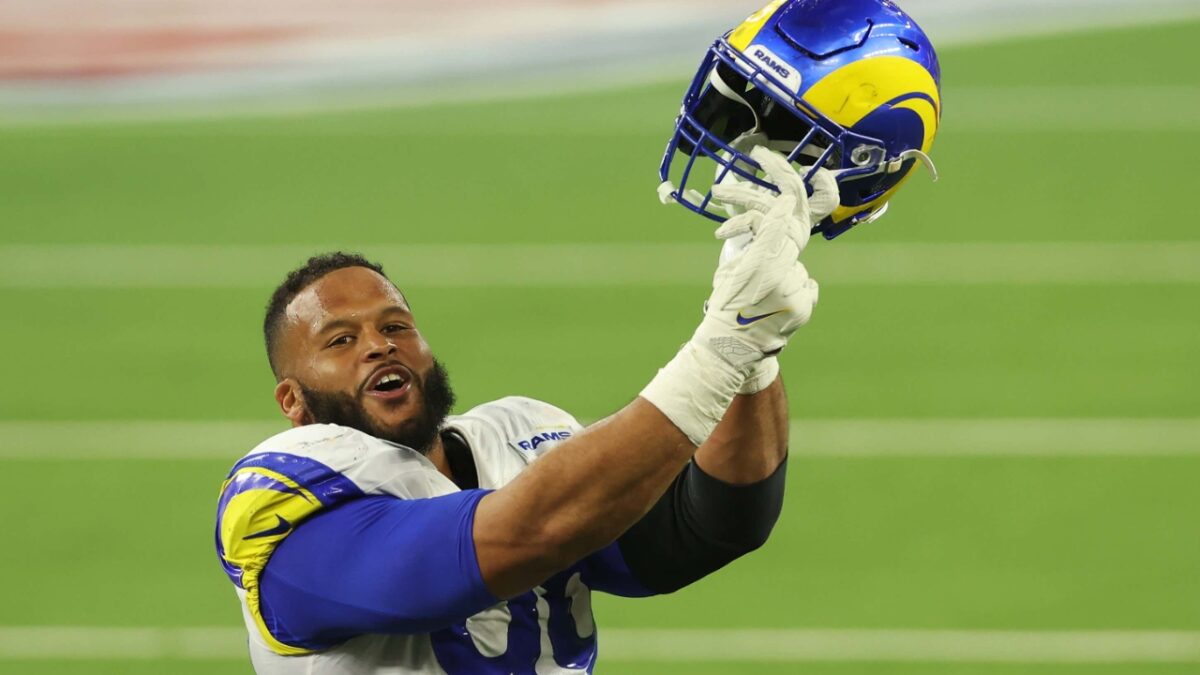 Aaron Donald 'Thinking' About Unretiring After Myles Garrett Trade Makes Rams Super Bowl Favorites 1 Another Super Bowl ring is a possibility for Aaron Donald
