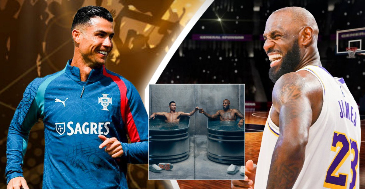Nike’s LeBron James & Cristiano Ronaldo’s Cold Tub Moment Breaks the Internet – “Definition of What ‘Greatness’ Looks Like”
