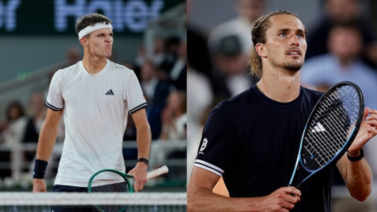 Alexander Zverev Reveals if He Would Swap his Olympic Gold Medal for a Grand Slam 1 Jakub Mensik and Alexander Zverev (via X/Roland Garros)