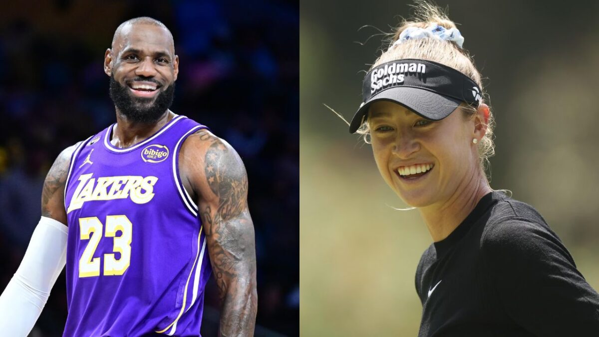 Nelly Korda Reveals Receiving Texts From Tiger Woods Before Historic U.S. Women's Open Victory 1 LeBron James and Nelly Korda