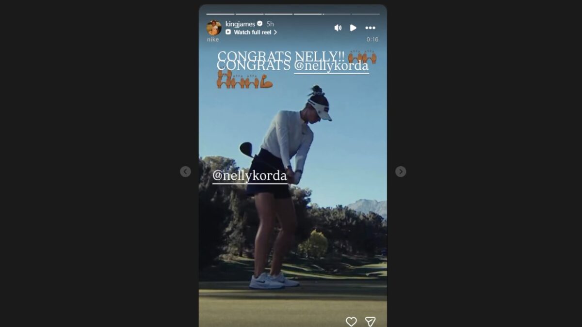 Nelly Korda Reveals Receiving Texts From Tiger Woods Before Historic U.S. Women's Open Victory 2 LeBron James' message to Nelly Korda