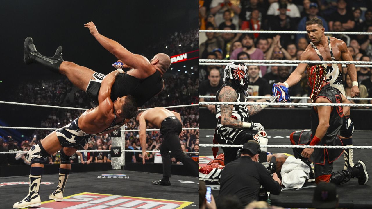 Chad Gable Saves Rey Mysterio After the Legend Had His Mask Ripped off on Raw