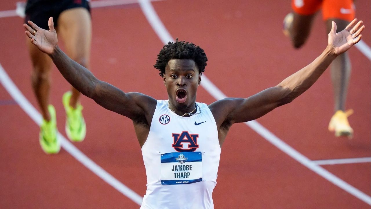 20-Year-Old Ja'Kobe Tharp Stuns The World, Scripting New 110M Hurdles World Record At NCAA Championship Prelims