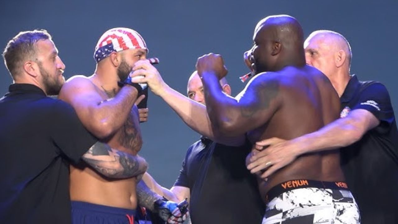 Derrick Lewis and Josh Hokit Steal Spotlight with Entertaining Ceremonial Weigh In Before UFC Freedom 250