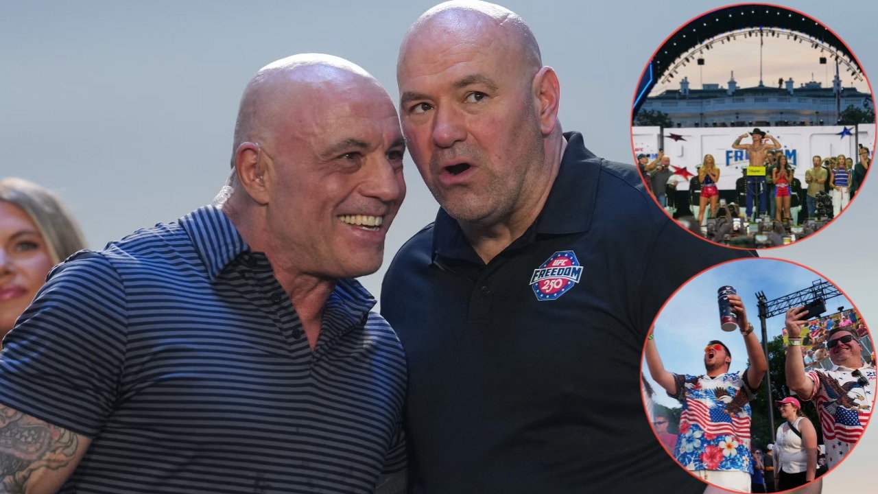 (Video) Dana White and Joe Rogan in Awe at the Turnout for UFC Freedom 250 Ceremonial Weigh Ins