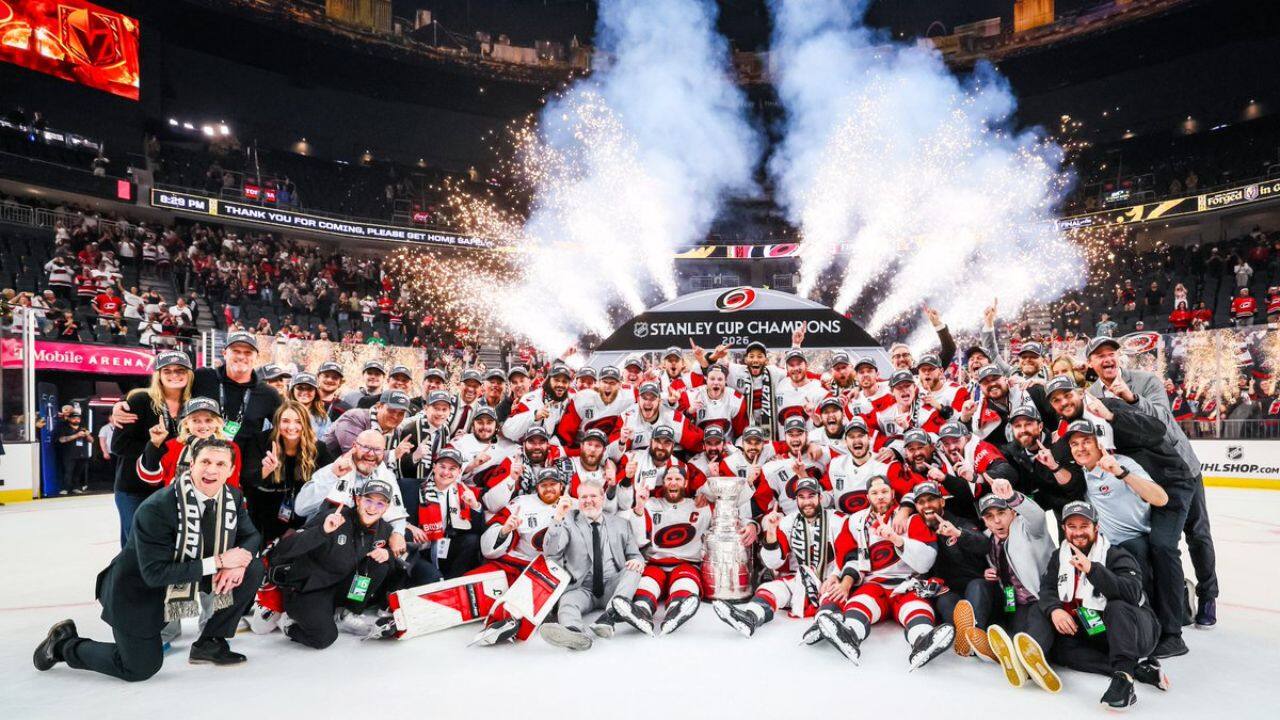 Hurricanes Shutout Golden Knights in Game 6 to Lift 2nd Stanley Cup Title