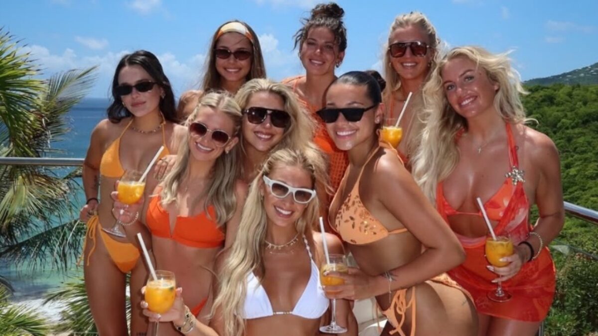 Tyrese Haliburton's Fiancée Jade Jones Hit by 'Tragic' St. Barts Bachelorette Party 1 Makenzie Kern's (2nd from left top) last photograph