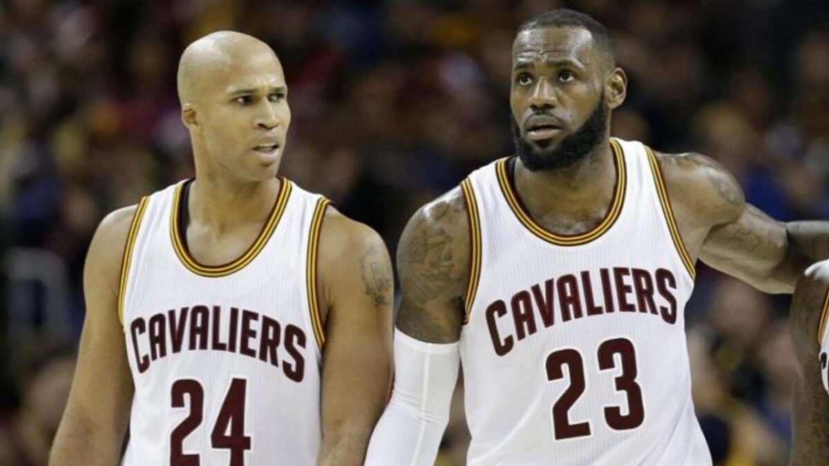 Richard Jefferson Trolls Stephen A. Smith for Hyping UFC Freedom 250 Over NBA Finals as 2 Million Fans Flood Knicks Parade 1 LeBron James and Richard Jefferson