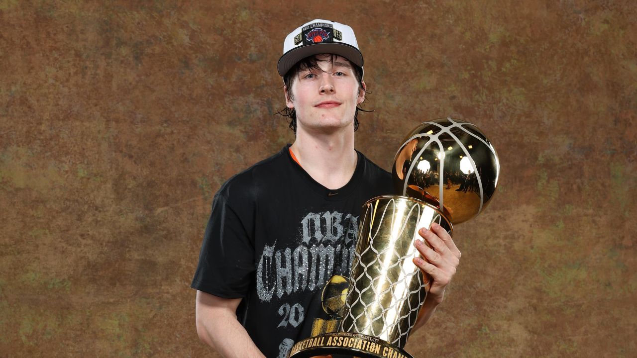 Cops Mistake Knicks’ Tyler Kolek for a Fan During New York’s NBA Championship Parade